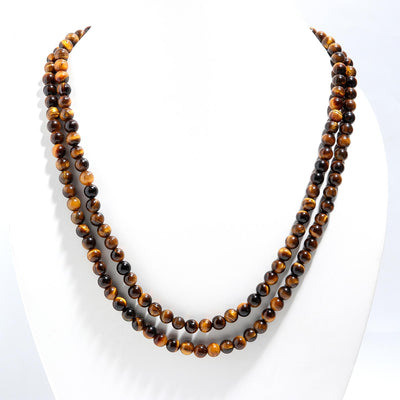 Round Shape Tiger Eye Balls Mala