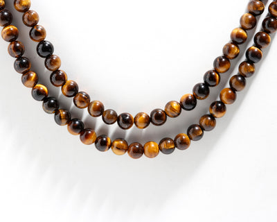 Round Shape Tiger Eye Balls Mala