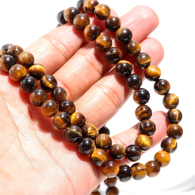 Round Shape Tiger Eye Balls Mala