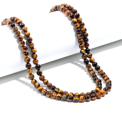 Round Shape Tiger Eye Balls Mala