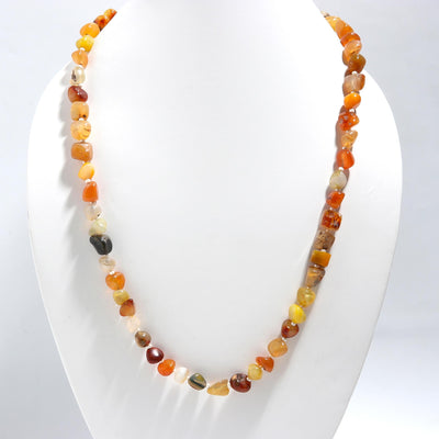 Tumble Shape Agate Mala