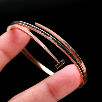 Rose Gold Bracelet with Zirconia
