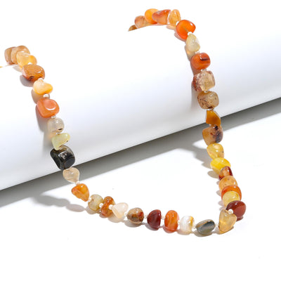 Tumble Shape Agate Mala