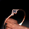 Rose Gold Plated Floral Bracelet