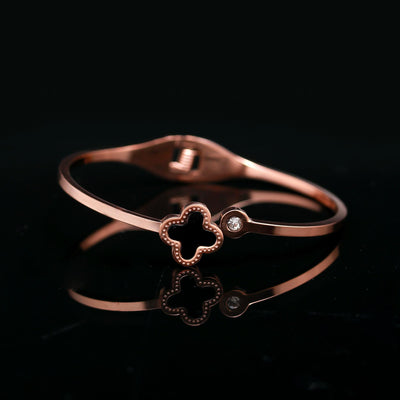 Rose Gold Plated Floral Bracelet