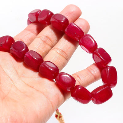 Tumble Shape Quartz Mala