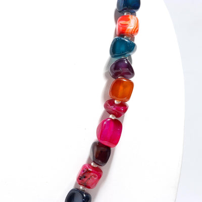 Tumble Shape Agate Mala