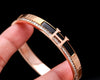 Hermes Style Bracelet in Black and Gold