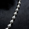 Drop Shape Grey Fresh Water Pearls Stone Mala