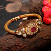 Golden Radiance Kundan Bracelet Kada