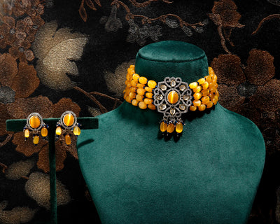 Haldi Hues Necklace & Earring Set