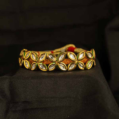 Traditional flower gold-plated Puchi bracelet