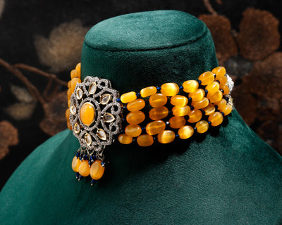 Haldi Hues Necklace & Earring Set