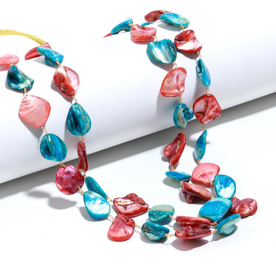 multicolor Shell Pearls Mala