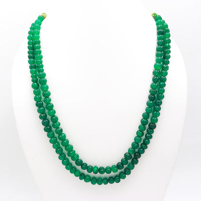 Round Shape Green Quartz Watermelon Mala