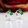 Twin Green Hearts Ring