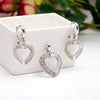 Heart-Shaped Pendant With Shimmering White Beads