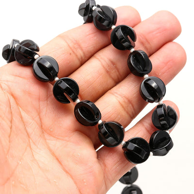RoundShape BlackSpinnal Mala
