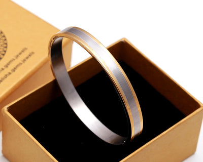 White Gold Plated Dual Tone Finish Bracelet for Daily Wear
