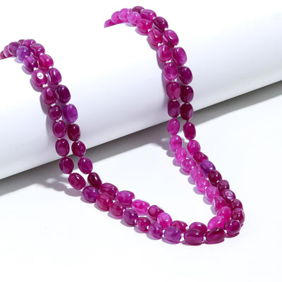 Oval Shape Red Quartz Mala