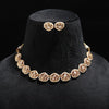 Delicate Kundan Polki Choker Set Enhanced with Pearl Border