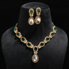 Diamond Studded Polki Kundan Necklace Set