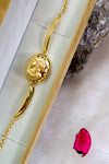 Elizabeth designed gold plated bracelet