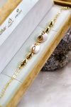 Swaroski Gold-Plated Oval Shape Design Bracelet for Women