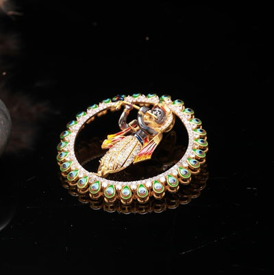Lord Krishna Broochthat doubles as a Pendant
