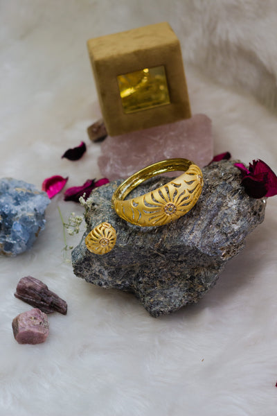 Matte-Finish Gold-Plated Bracelet