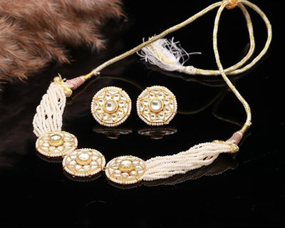 Pearl and Kundan Choker Set