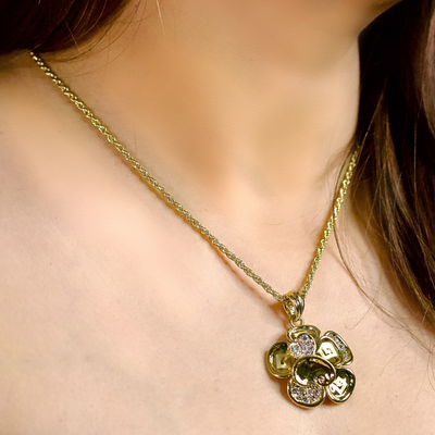 Blooming Flower Pendant Set