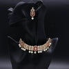 Kundan Polki Necklace With Pearls Bon Drapes