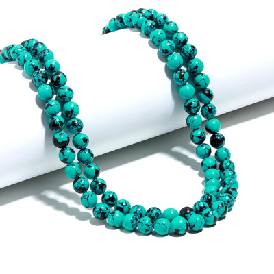 Turquoise Balls Dual Line Necklace